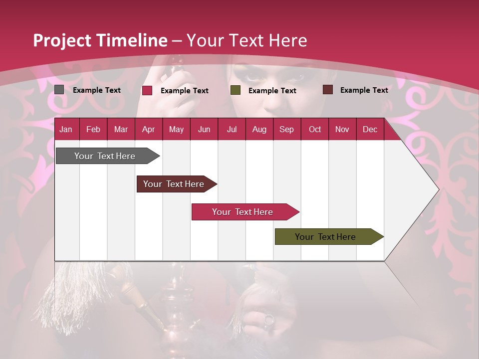 Hookah Girl PowerPoint Template