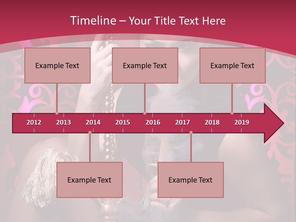 Hookah Girl PowerPoint Template