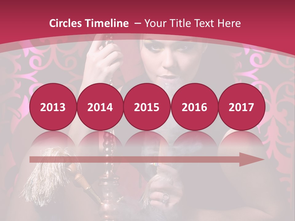 Hookah Girl PowerPoint Template