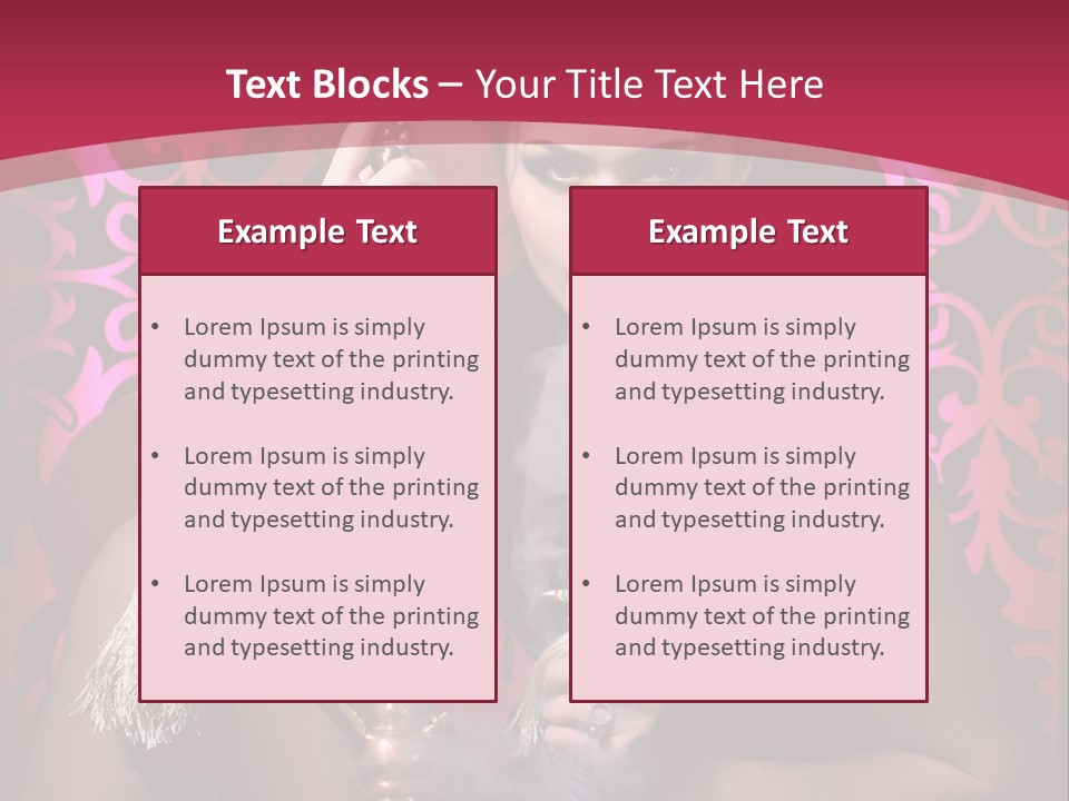 Hookah Girl PowerPoint Template