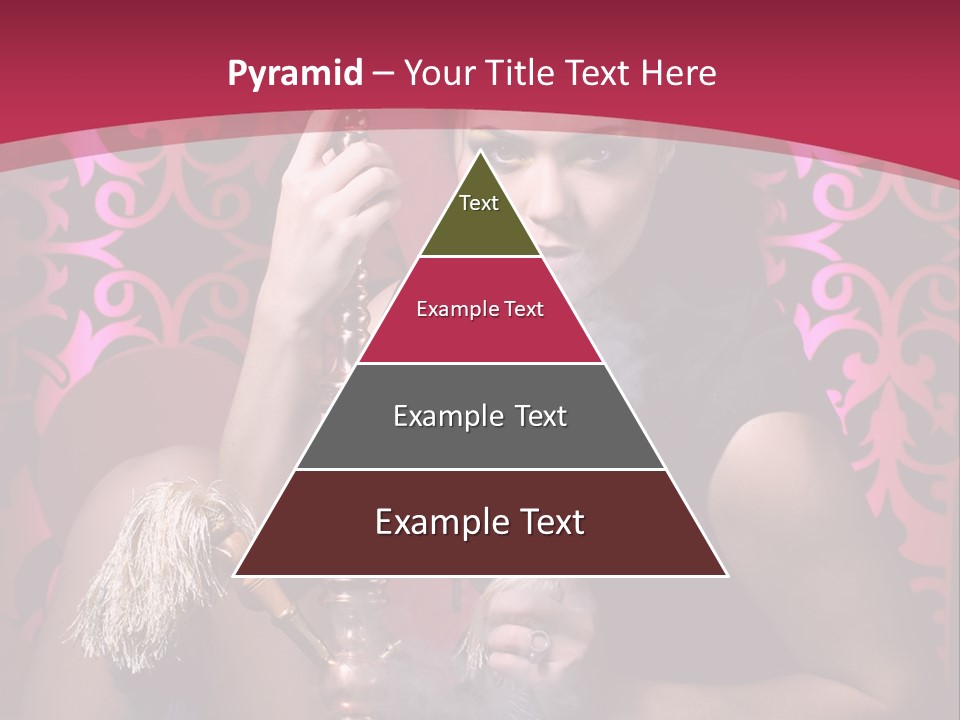 Hookah Girl PowerPoint Template