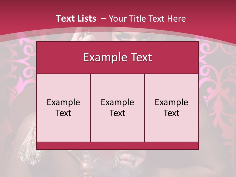 Hookah Girl PowerPoint Template