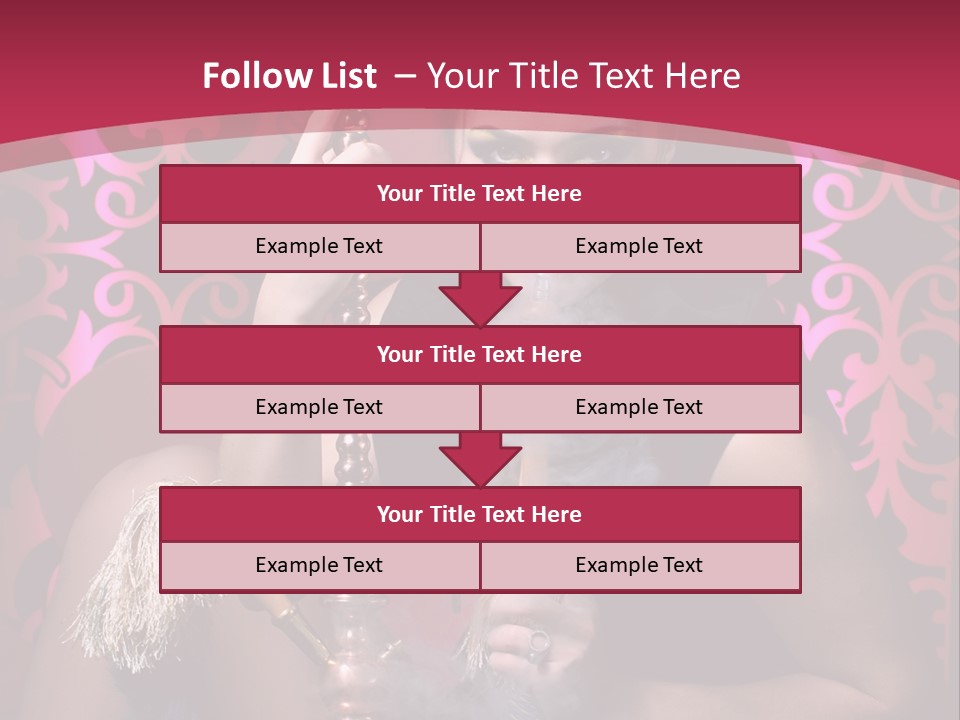 Hookah Girl PowerPoint Template