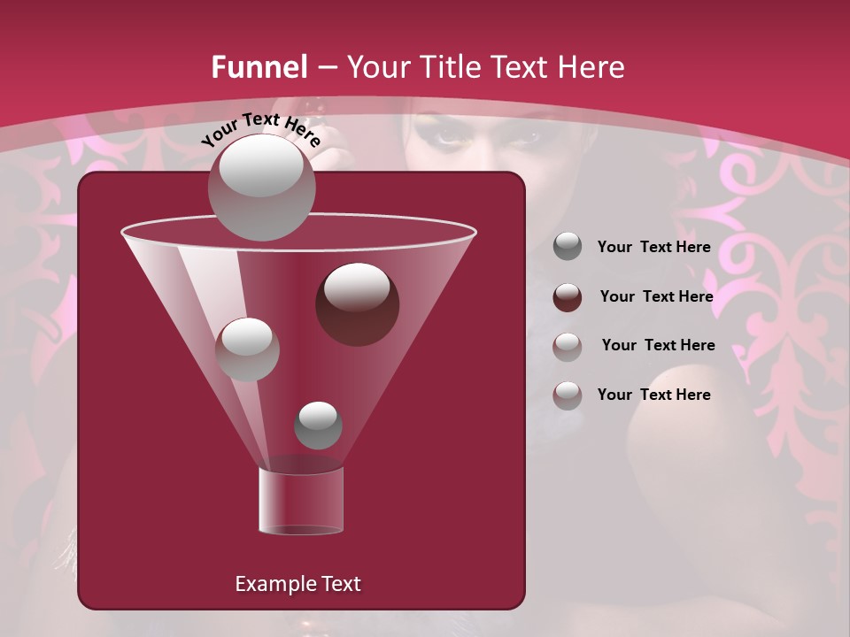 Hookah Girl PowerPoint Template