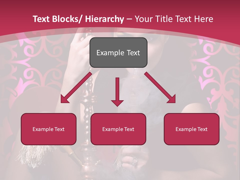 Hookah Girl PowerPoint Template