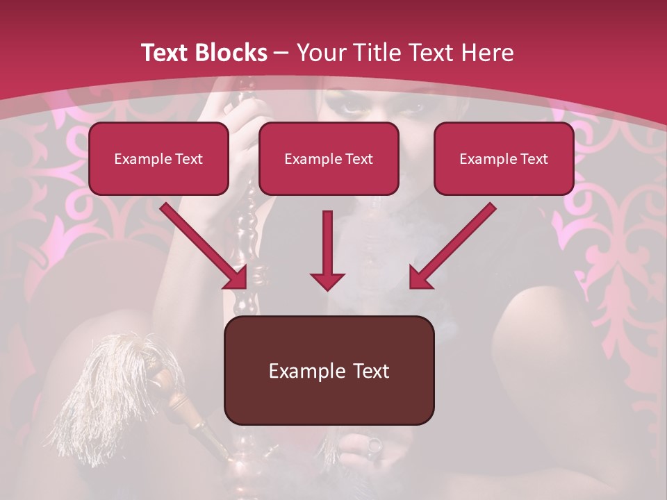Hookah Girl PowerPoint Template