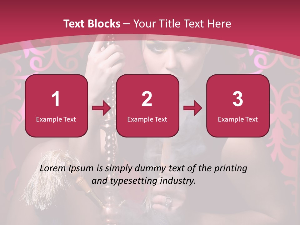 Hookah Girl PowerPoint Template