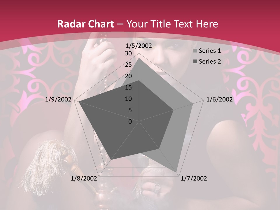 Hookah Girl PowerPoint Template