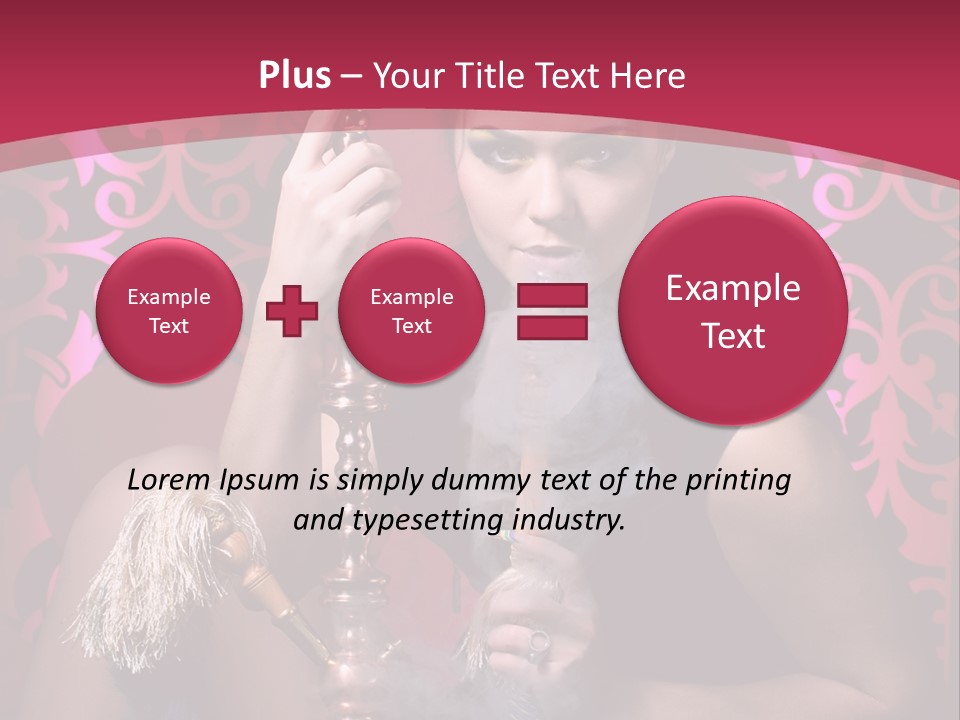 Hookah Girl PowerPoint Template