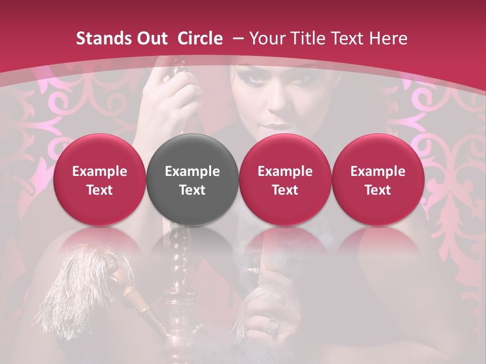 Hookah Girl PowerPoint Template