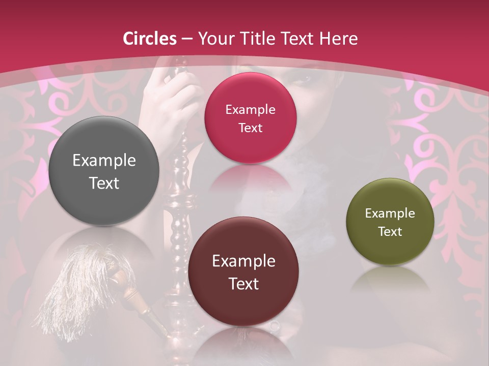 Hookah Girl PowerPoint Template