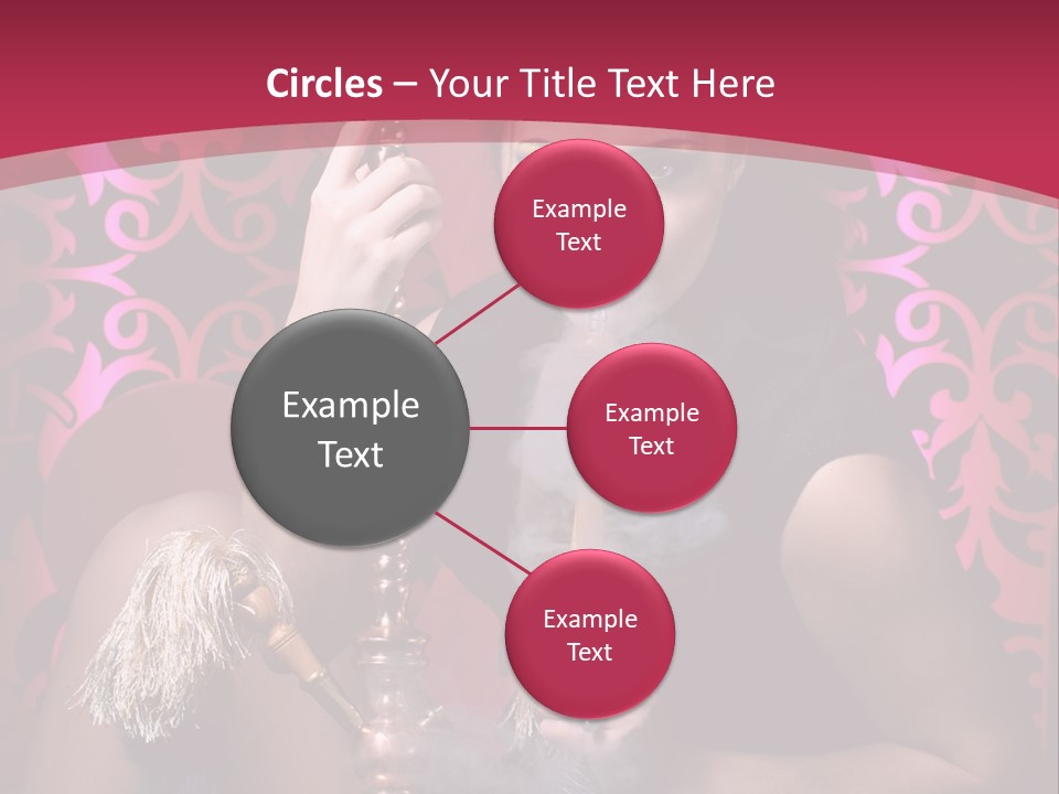 Hookah Girl PowerPoint Template