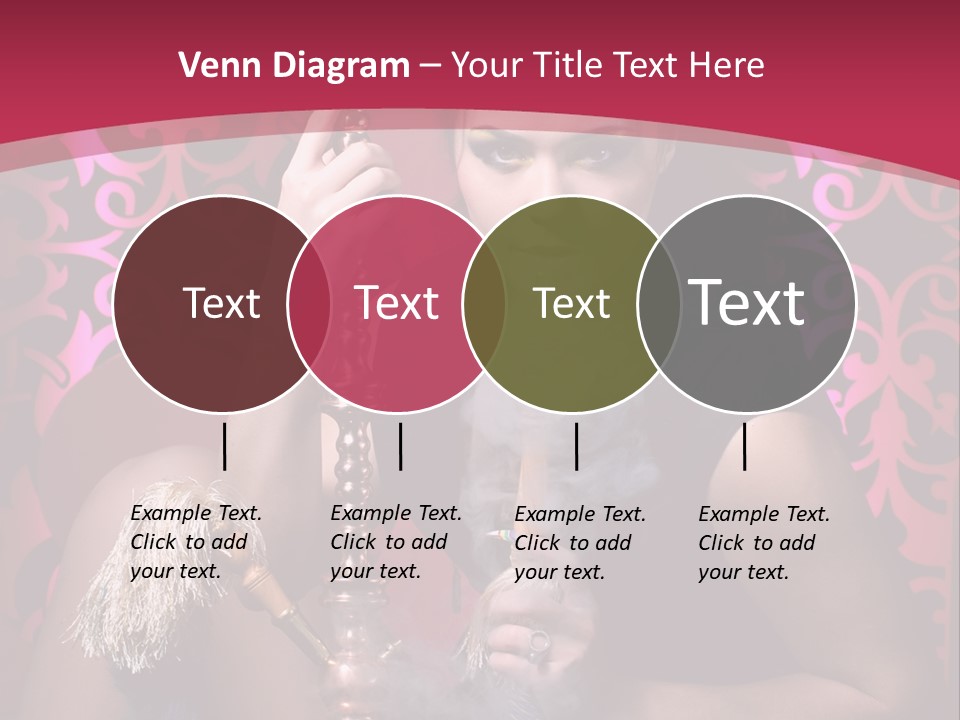 Hookah Girl PowerPoint Template