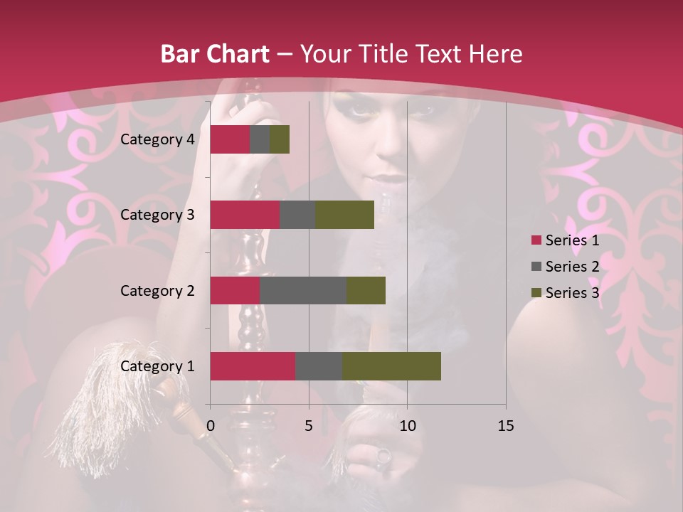 Hookah Girl PowerPoint Template