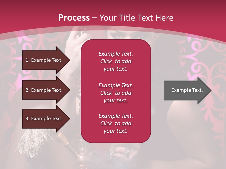Hookah Girl PowerPoint Template