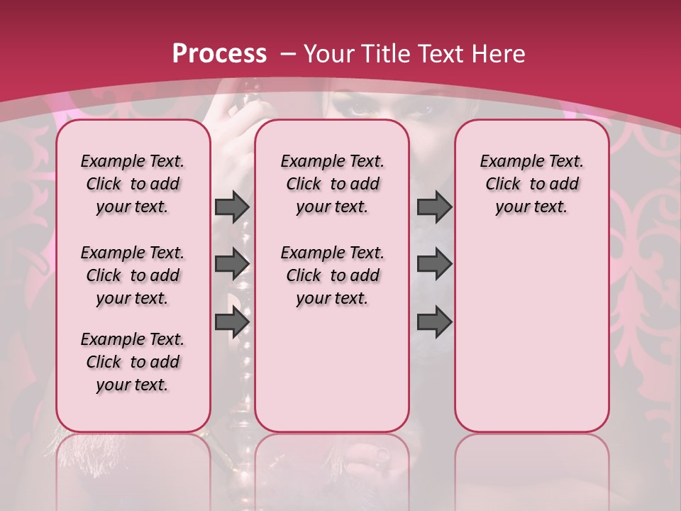 Hookah Girl PowerPoint Template
