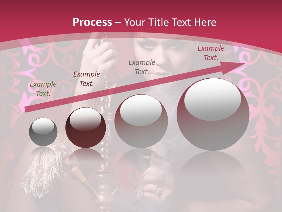 Hookah Girl PowerPoint Template