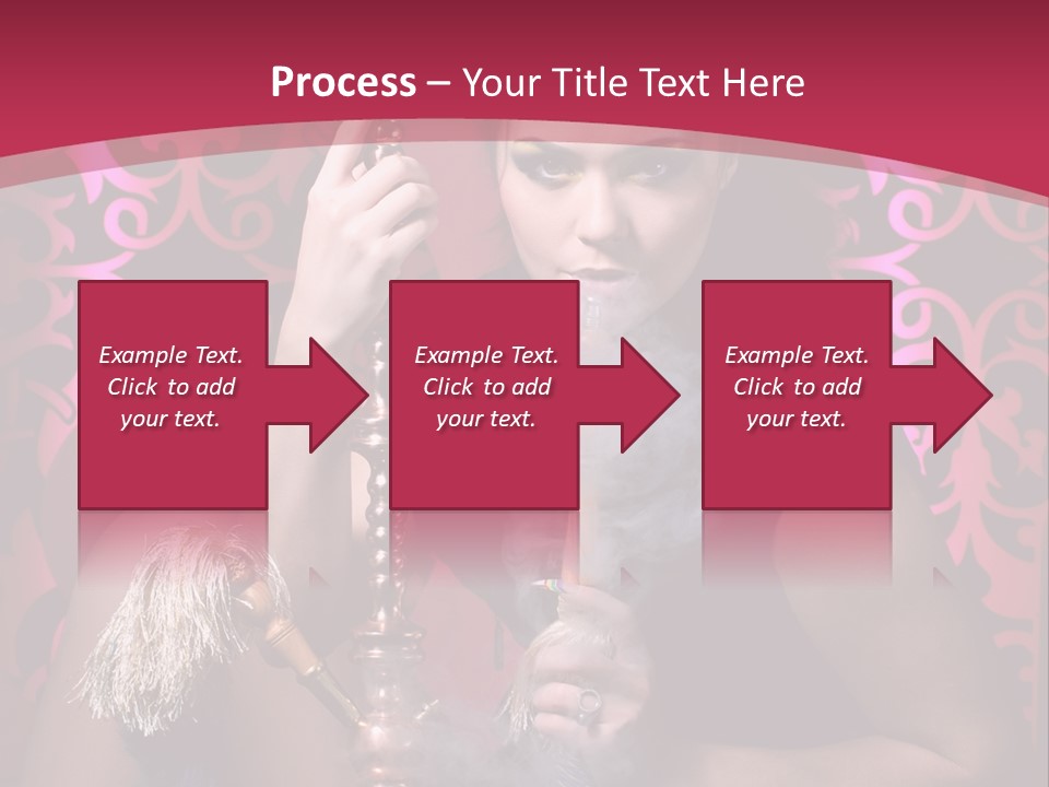Hookah Girl PowerPoint Template