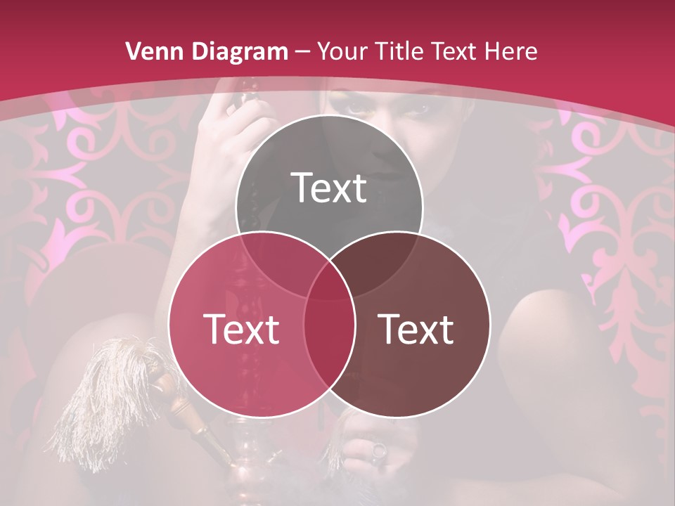 Hookah Girl PowerPoint Template