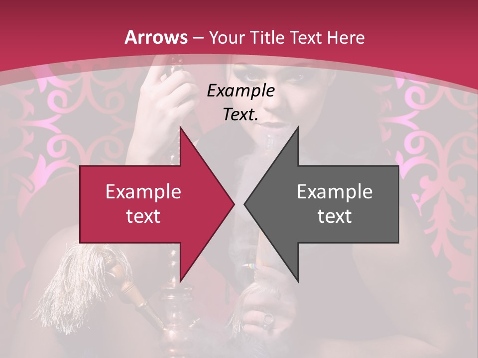 Hookah Girl PowerPoint Template