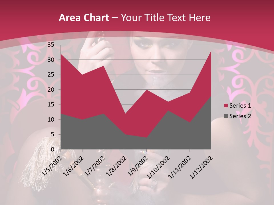 Hookah Girl PowerPoint Template