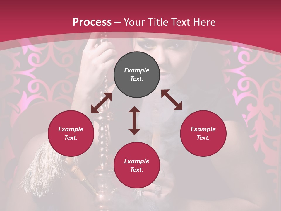 Hookah Girl PowerPoint Template