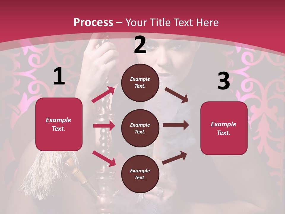 Hookah Girl PowerPoint Template