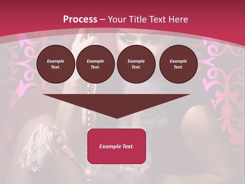 Hookah Girl PowerPoint Template