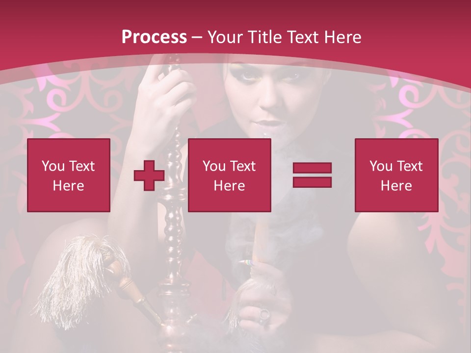 Hookah Girl PowerPoint Template
