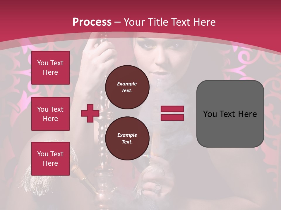 Hookah Girl PowerPoint Template
