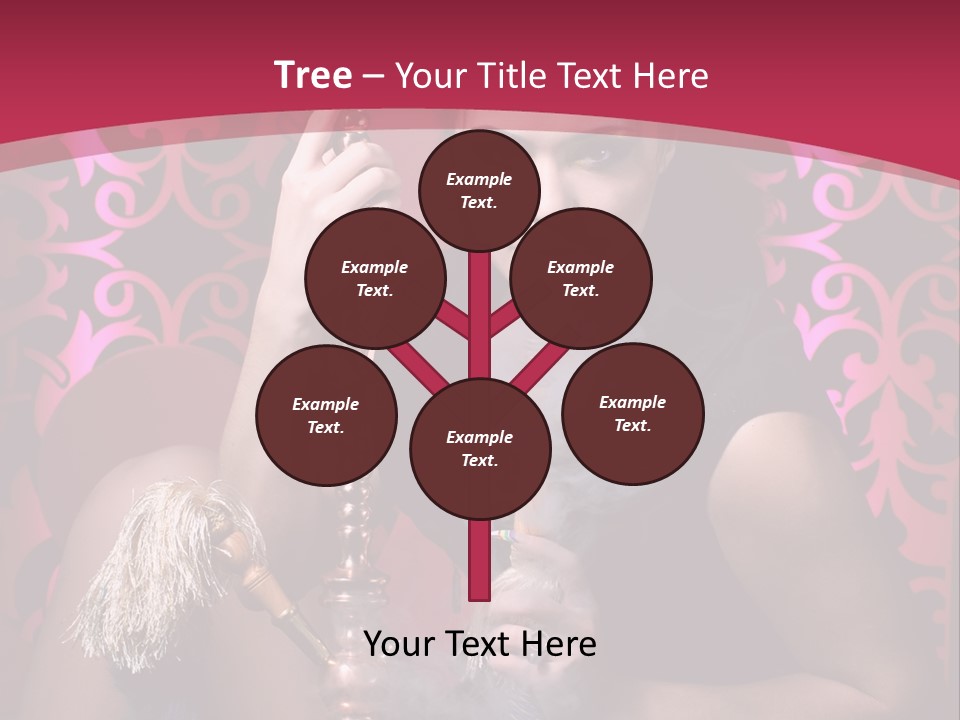 Hookah Girl PowerPoint Template