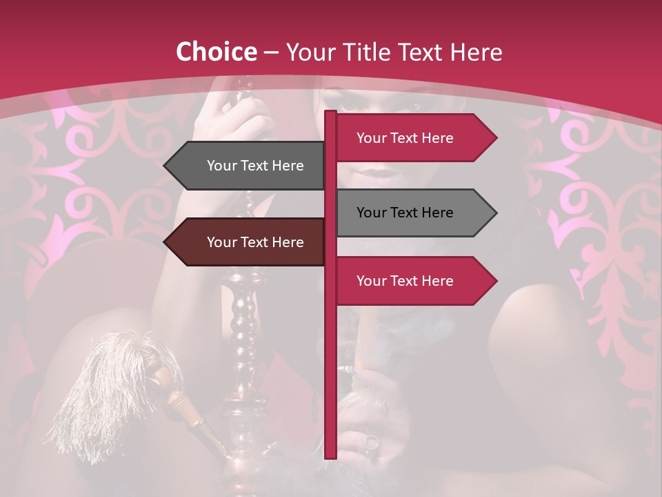 Hookah Girl PowerPoint Template