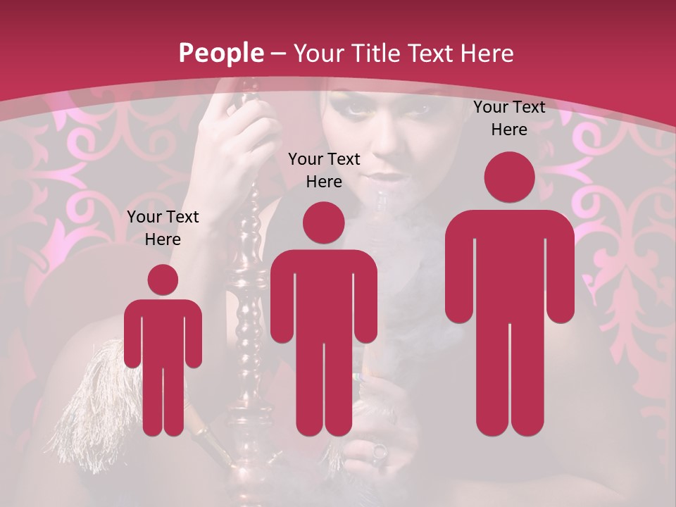 Hookah Girl PowerPoint Template