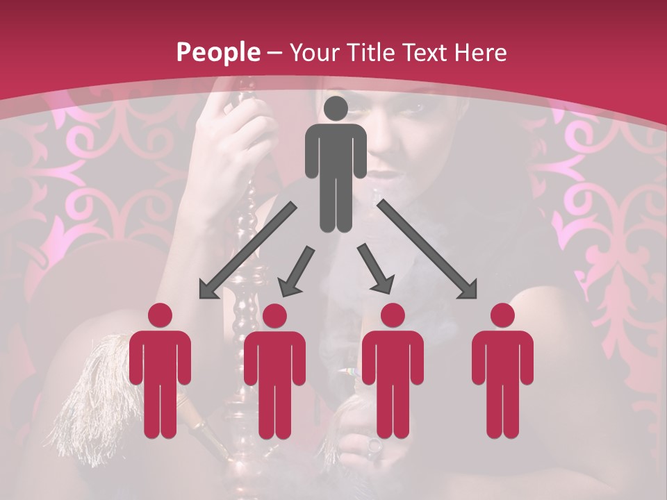 Hookah Girl PowerPoint Template