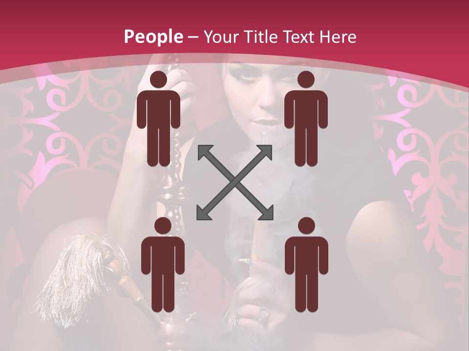 Hookah Girl PowerPoint Template