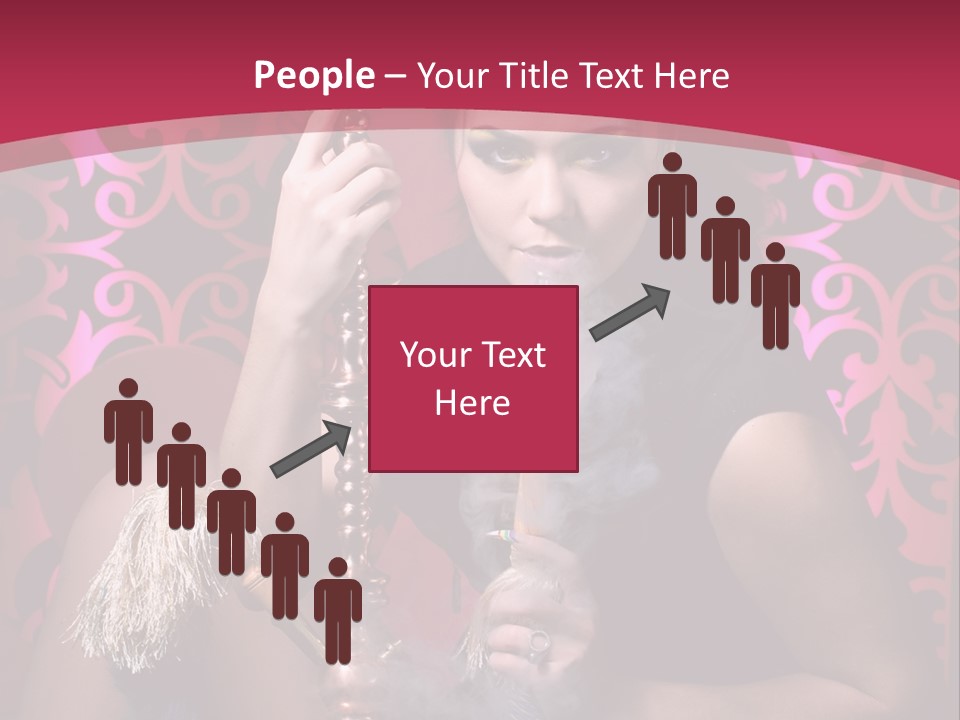 Hookah Girl PowerPoint Template