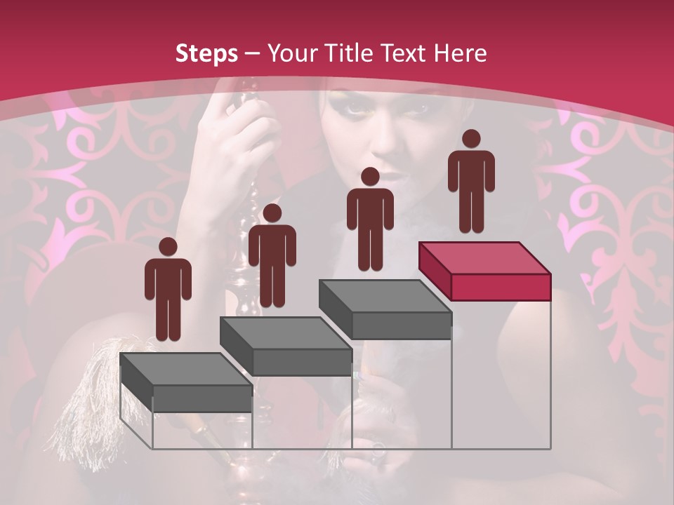 Hookah Girl PowerPoint Template