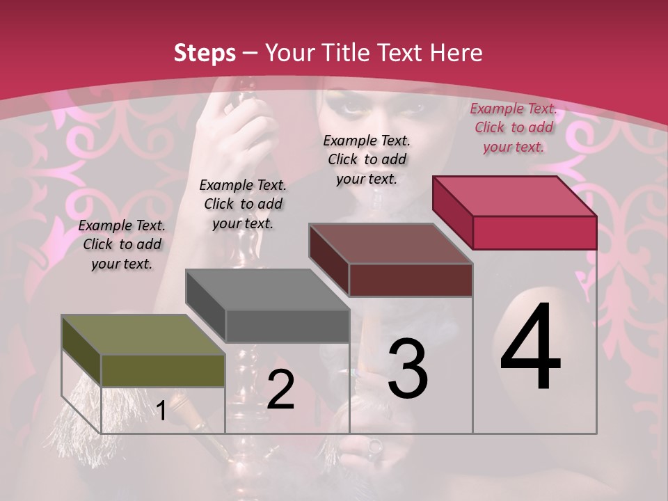 Hookah Girl PowerPoint Template