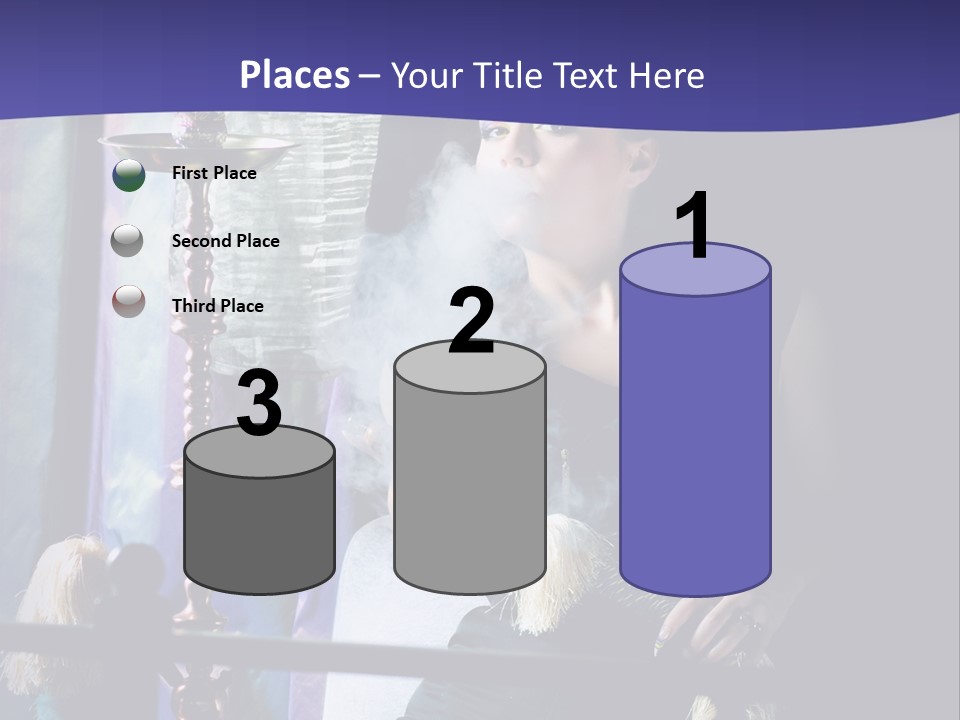 Hookah Women Beauty PowerPoint Template