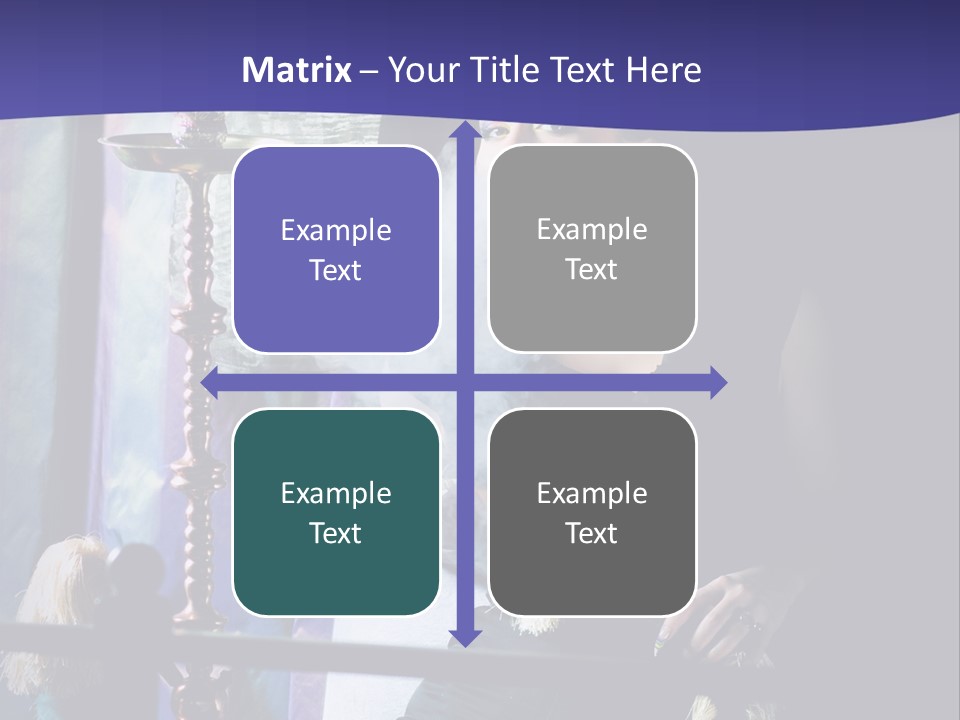 Hookah Women Beauty PowerPoint Template