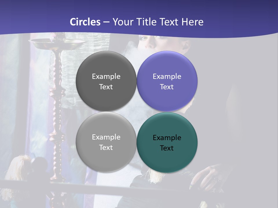 Hookah Women Beauty PowerPoint Template