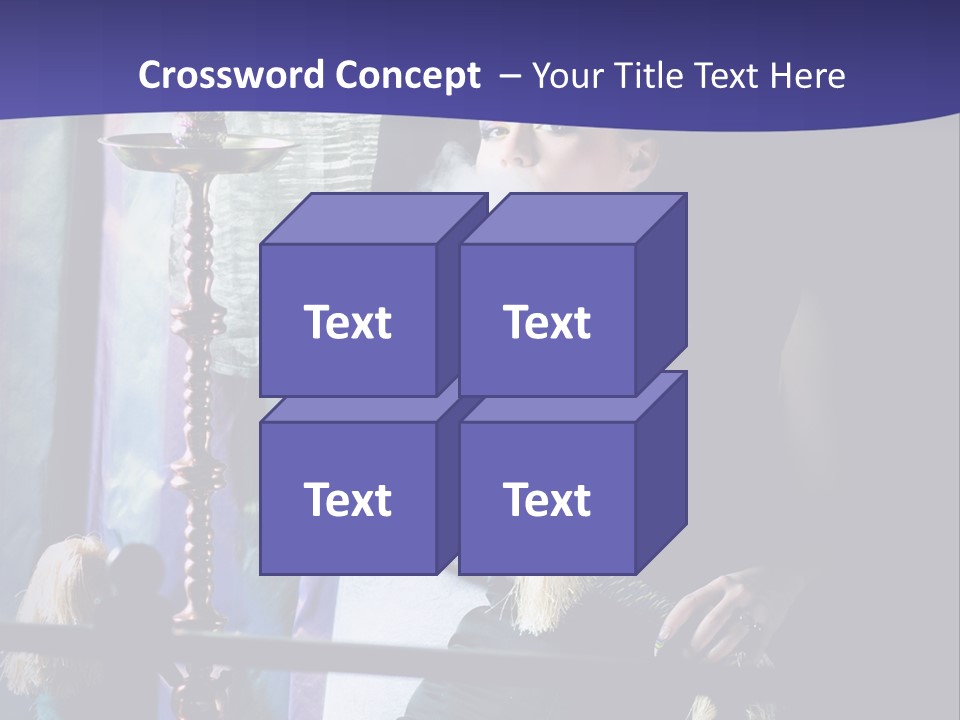 Hookah Women Beauty PowerPoint Template