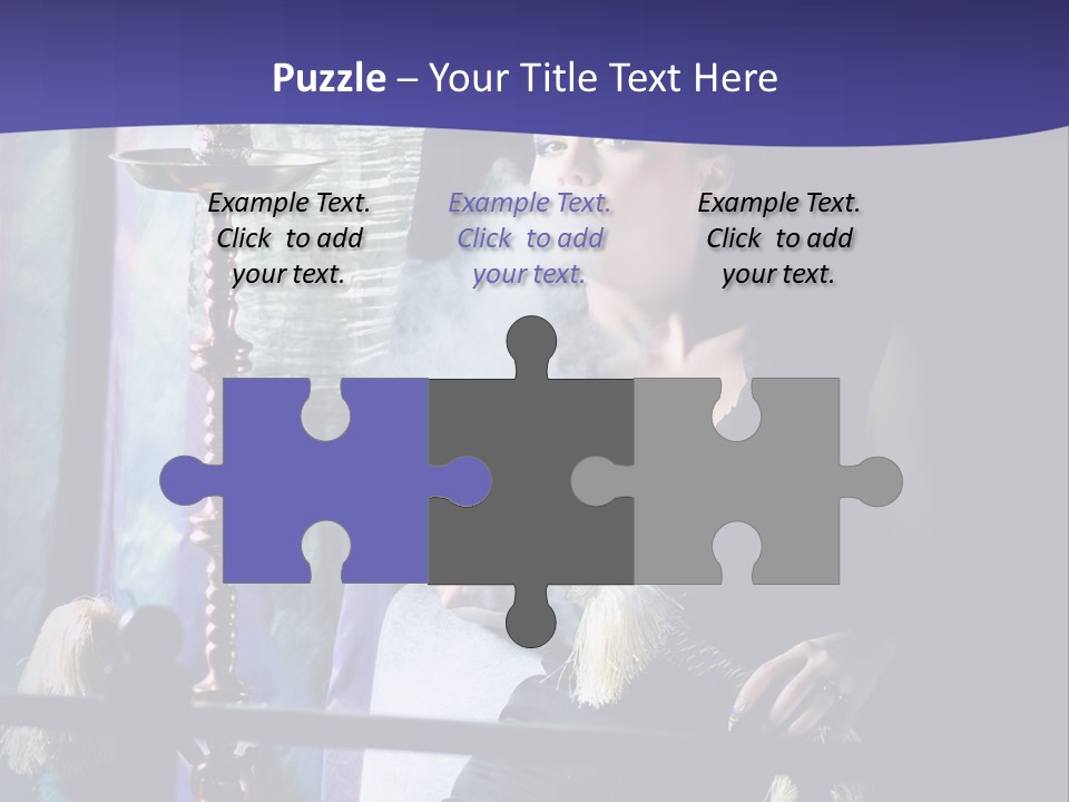 Hookah Women Beauty PowerPoint Template