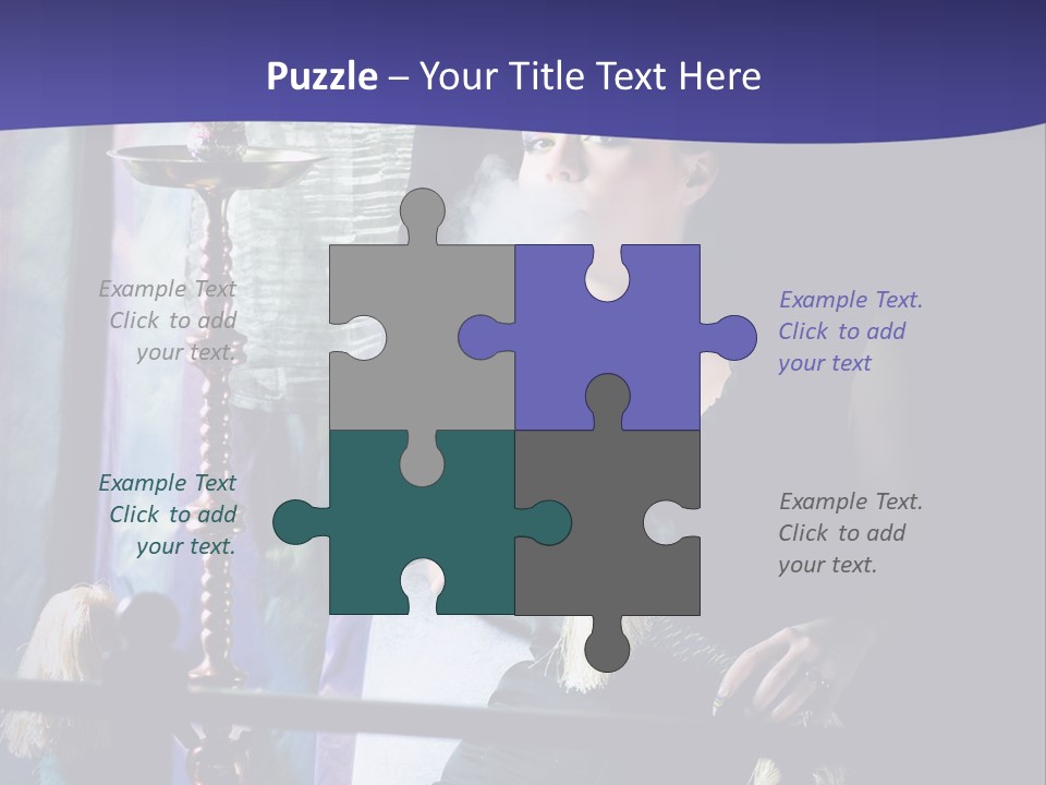 Hookah Women Beauty PowerPoint Template