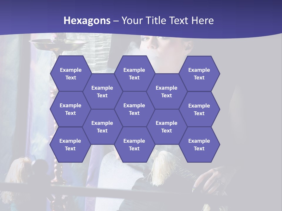 Hookah Women Beauty PowerPoint Template