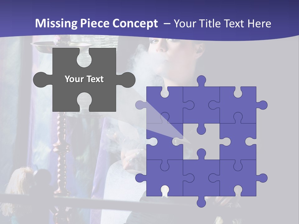 Hookah Women Beauty PowerPoint Template