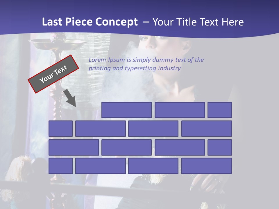 Hookah Women Beauty PowerPoint Template