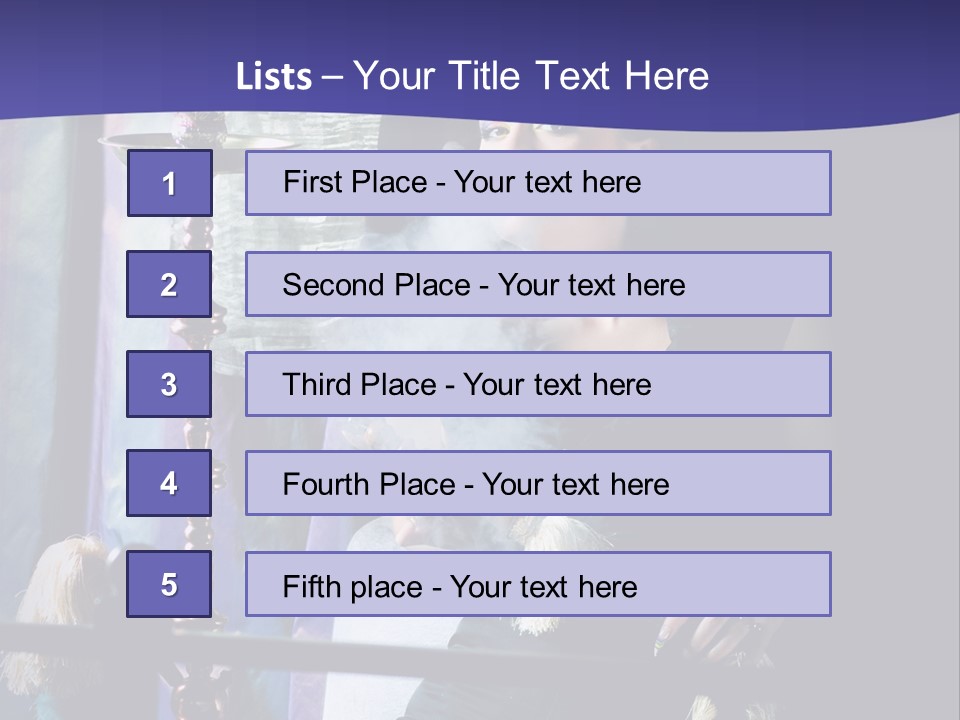 Hookah Women Beauty PowerPoint Template