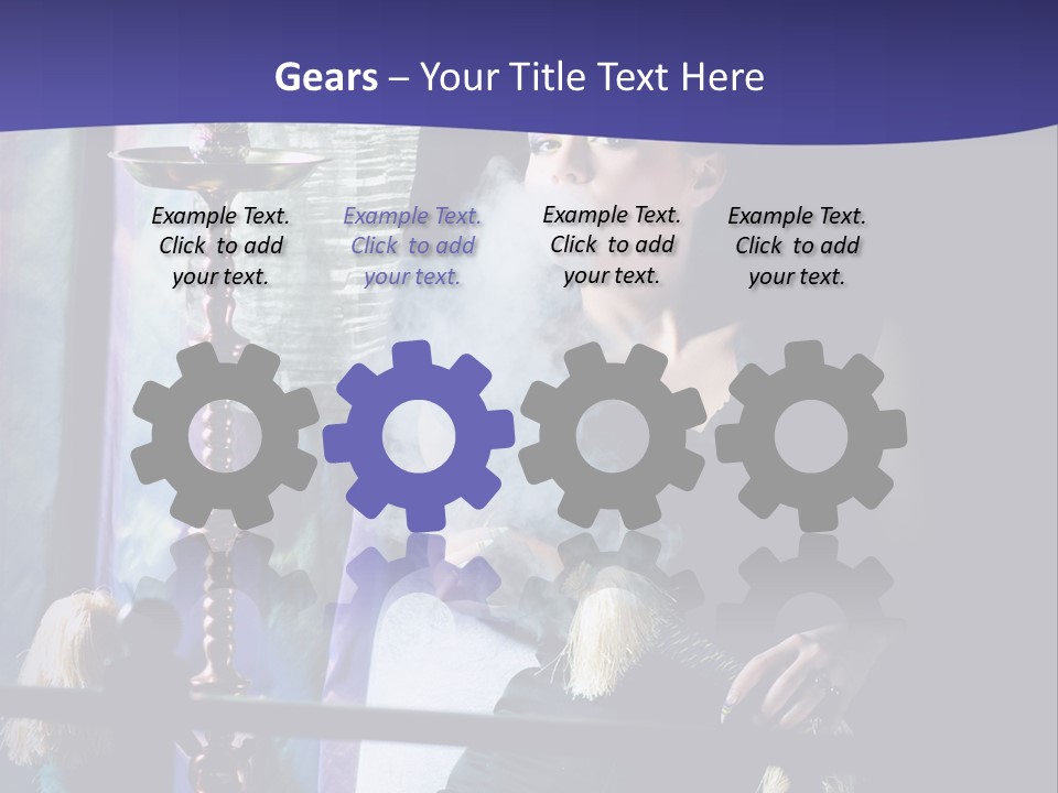 Hookah Women Beauty PowerPoint Template