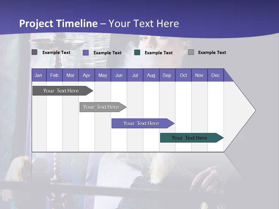 Hookah Women Beauty PowerPoint Template